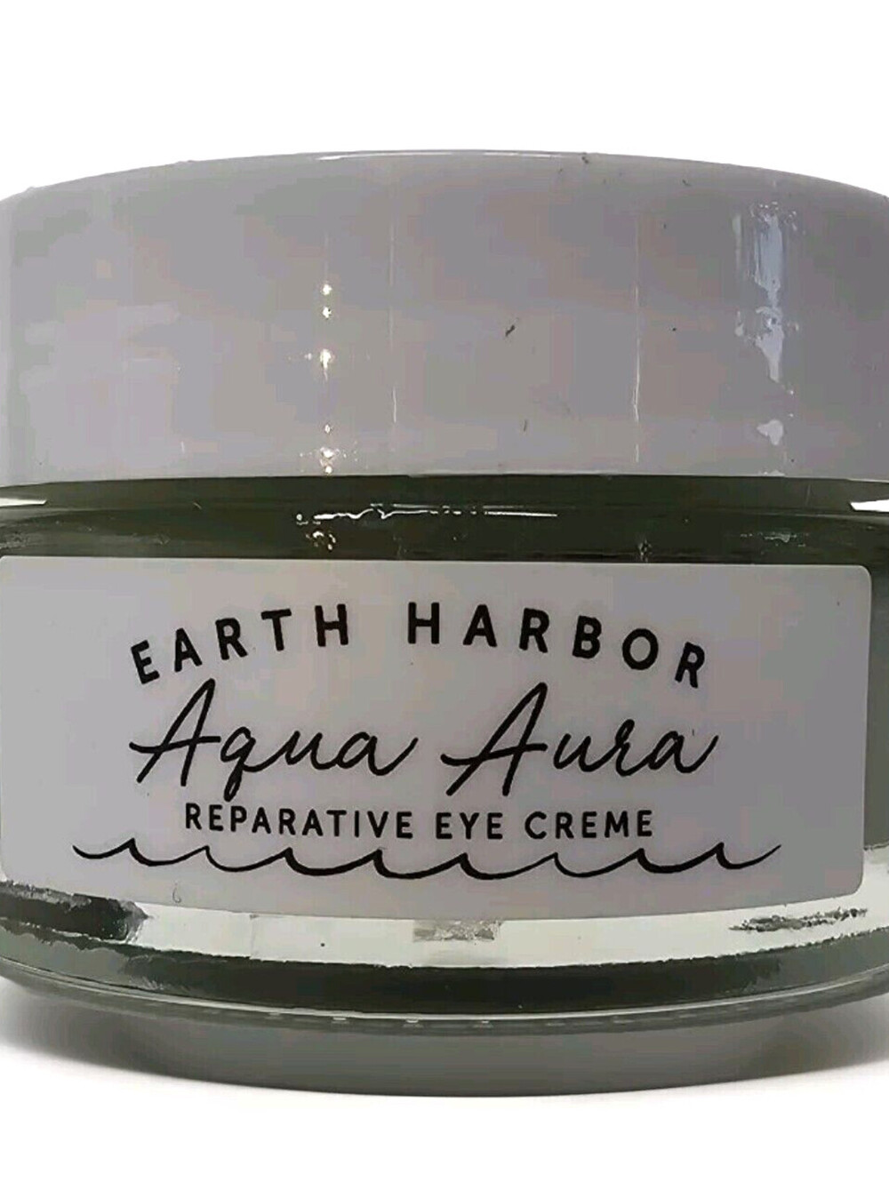 EARTH HARBOR Aqua Aura Reparative Eye Cream .5oz Restores Awakes Brightens Daily